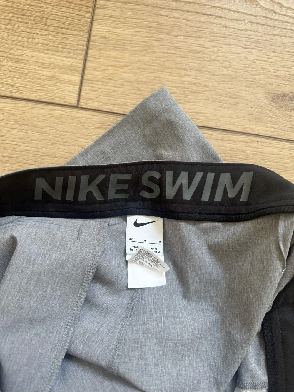 Nike Men's Heather Gray swim trunks